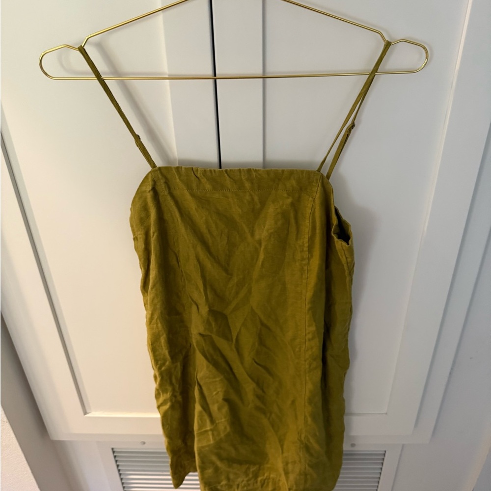 Madewell Light Green Sleeveless mini dress
